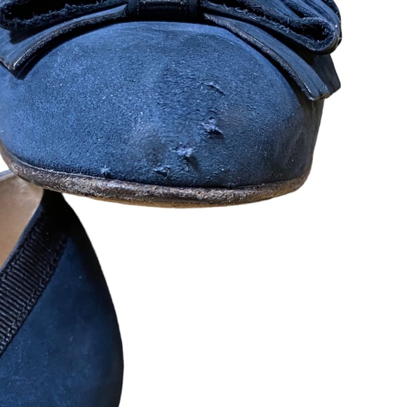 SALVATORE FERRAGAMO SUEDE VARA RIBBON FLATS.‎ SIZE 8 - Picture 12 of 12